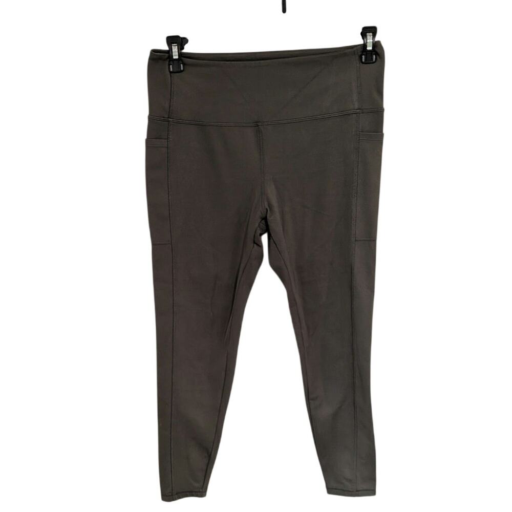 Danskin Olive Green Ankle Leggings (Large) Athleisure Gymcore Sporty Fitness